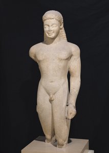 Kouros, fra Paros, nær Asklepios